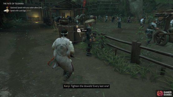 You have an optional objective to speak to your allies