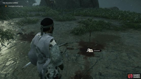 then examine the sword in the dueling ring. 