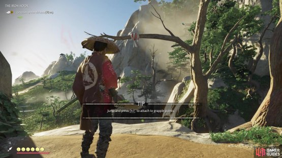 You can see the special designation for things you can grapple
