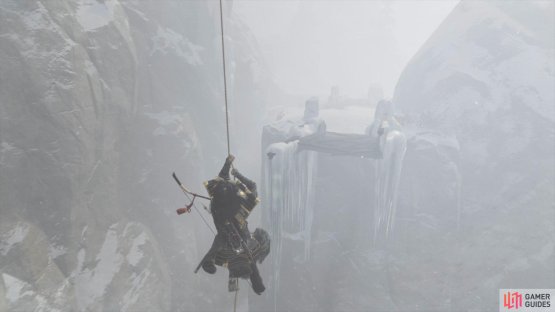 Use your grappling hook to swing across another gap