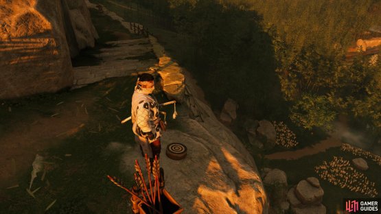 to find this piece of vanity gear.sitting on the cliff edge.