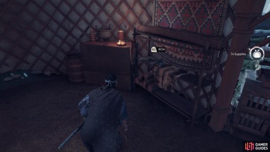 You can find materials inside of the tents