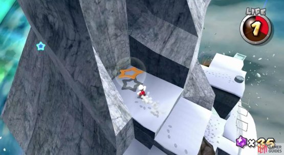 to destroy the snowman and reveal the final Sling Star