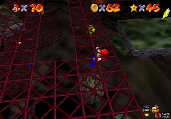 Keep the jump button held down while you&rsquo;re climbing here
