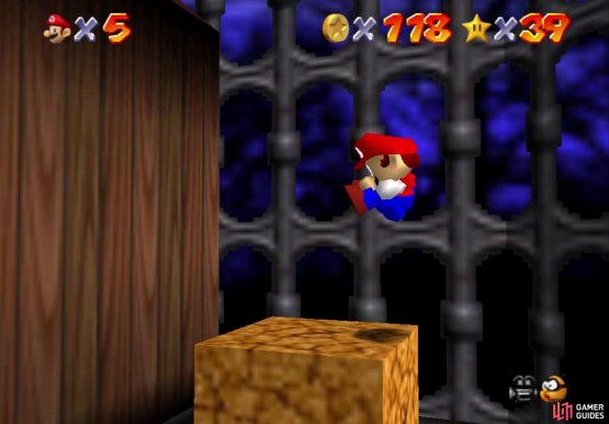 The boxes on the side of the shed will yield another six coins