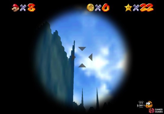 Aim like this to grab the spire