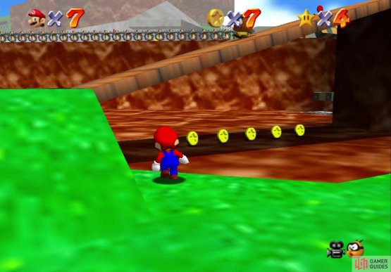 Look under the first bridge to find some more coins