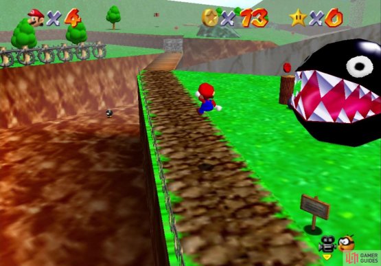 Watch out for the Chain Chomp as you pass through here