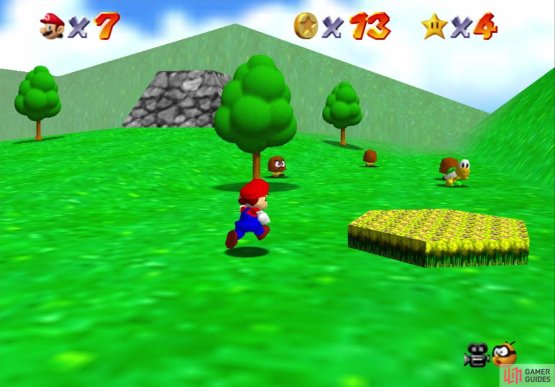 The Koopa Troopa is only there during later Stars