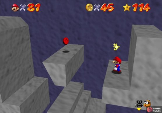 The Red Coins are easy to find, despite being in a maze