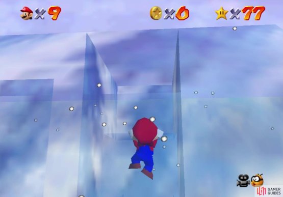 Look for the ledge to climb up to the roof