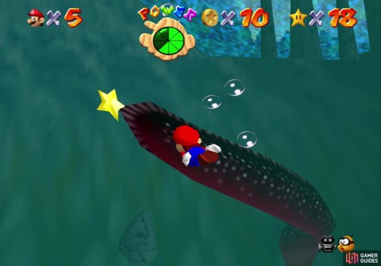 The star is attached to its tail