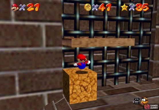 You&rsquo;ll have to break this block in order to get inside and on the elevator