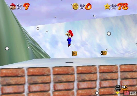 then float over to the upper ledge