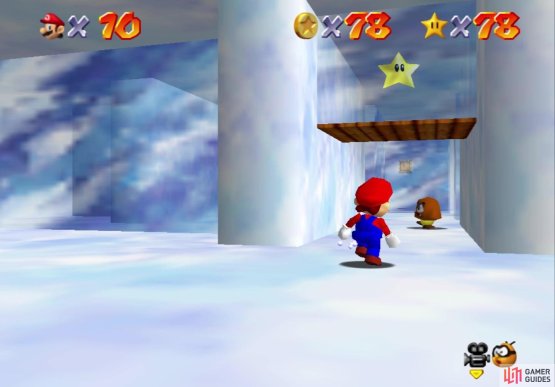 You should see the star as soon as you enter the igloo