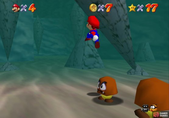 Watch out for the falling pillars in the underwater cave
