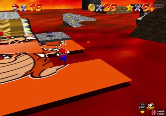 Be wary of a piece moving, making you fall in the lava