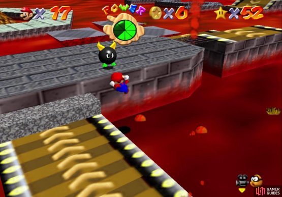 Being knocked into the lava by Bullies is a huge possibility