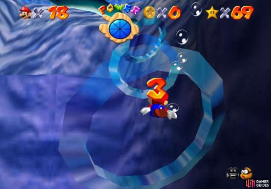 You will need to be careful the rings register when you swim through them