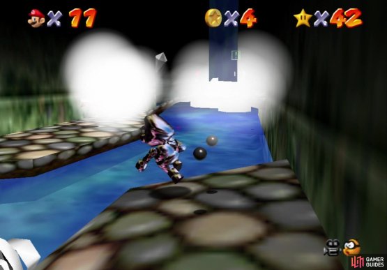 The Metal Cap not only makes Mario invulnerable to enemies