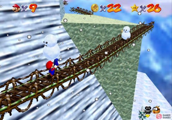Carrying the penguin across the bridge can be annoying