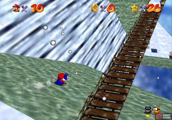 Sliding down the hill next to the bridge will get you to the bottom quicker