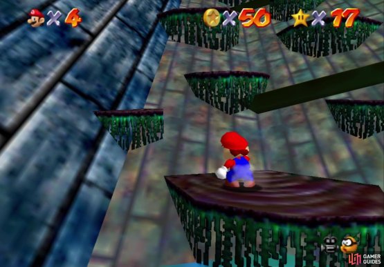 Use the platforms to get to the top after the water drains