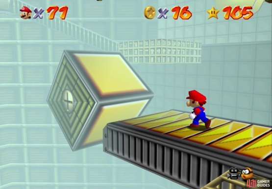 The block will periodically rotate if time is moving