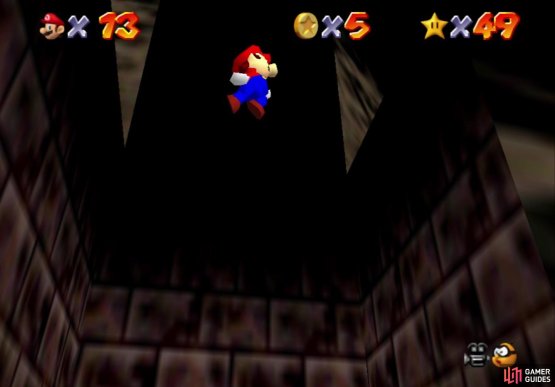 Wall Jumping will be needed to get to the star in the one