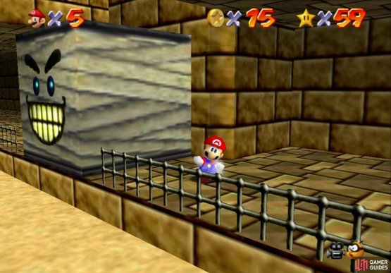 Grindels are like Thwomps, but move on their own cycle