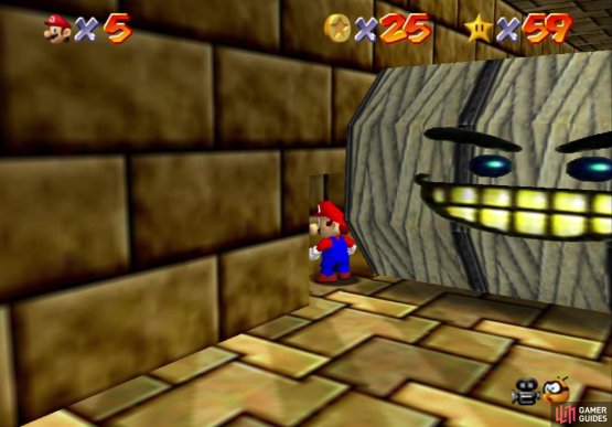 You can hide in the alcove in the wall to avoid the Spindel