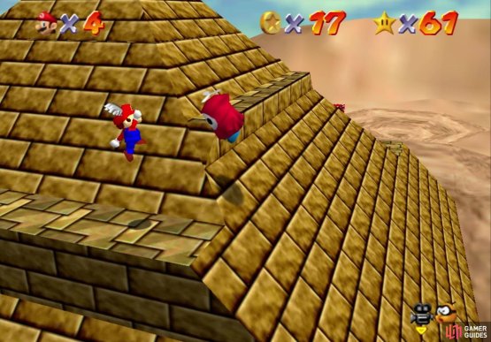 The Fly Guy near the top of the pyramid can be annoying