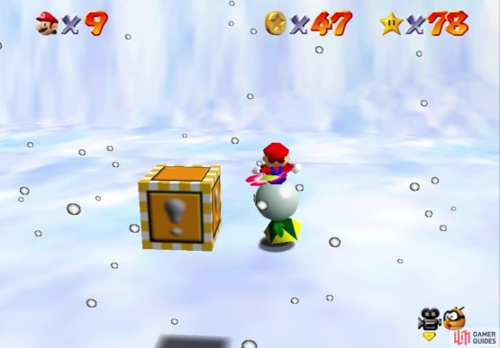 As usual, Ground Pound the Spindrifts to make the coins easier to grab