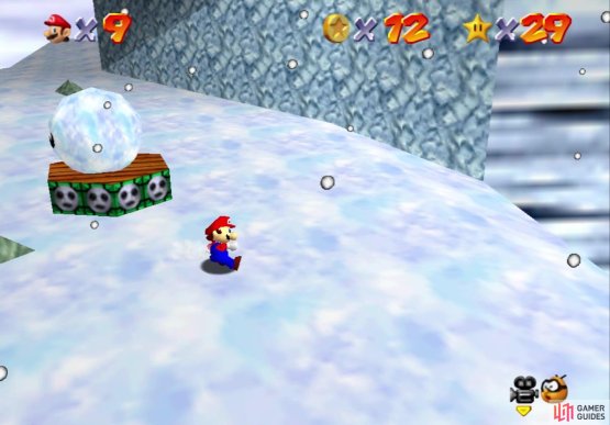 Stand behind the head to make sure the snowball will hit it