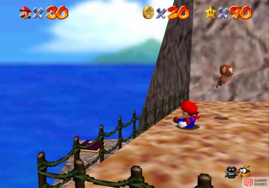The monkey will be annoying to grab, since it moves around a lot