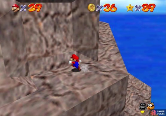 The entrance to the secret slide is right here