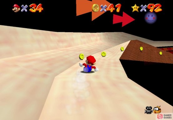 Follow the arrows and go right here