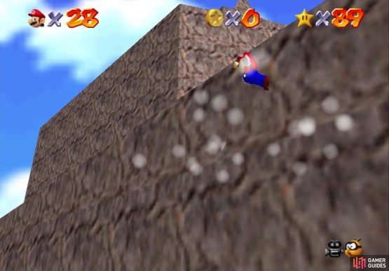 You can use the updraft behind the start as a shortcut up the mountain