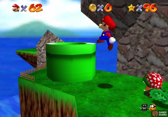 The various pipes allow you to go from one island to the other