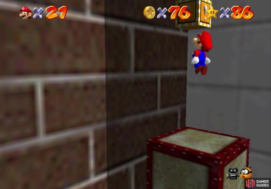 as well as the block in the back, behind the elevator cage
