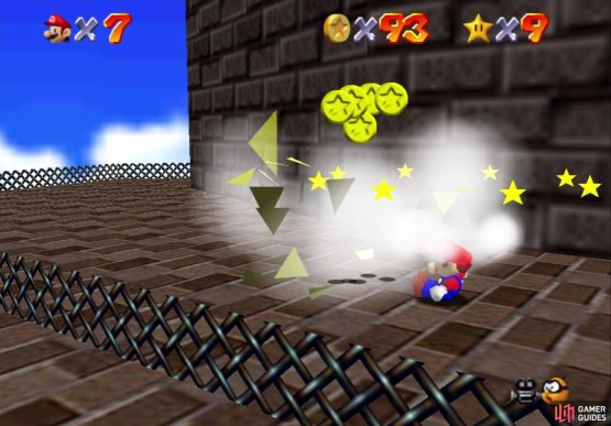Crush the Whomps to get five coins from them