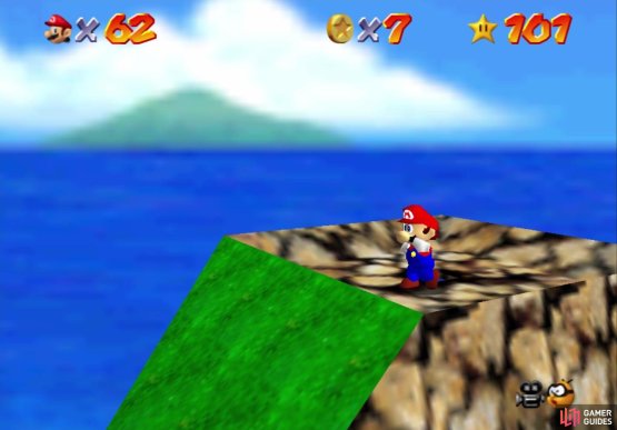 Ground Pound the top as Giant Mario to drain the water