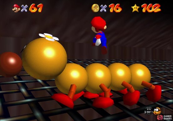 Simply jump on the Wiggler&rsquo;s back to damage it