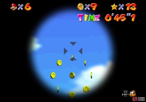 Line up your shot in this screen to get the fourth circle