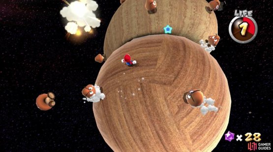 Spin attack multiple Goombas then run through them to defeat them in quick succession