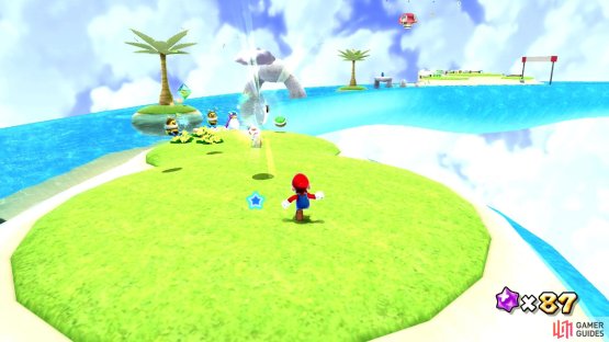 Like the other Power Stars, this Power Star will be waiting for you on the starting island
