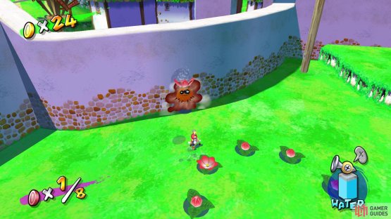 Knock the Sanbo Head into a wall to get three coins