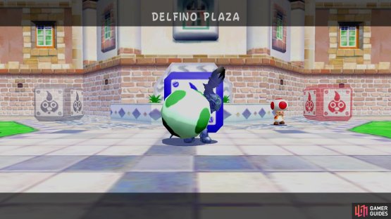 Eventually, you&rsquo;ll find Shadow Mario carrying items in Delfino Plaza