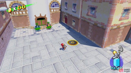 Use the Turbo Nozzle to break through this door and reach the mini-game area