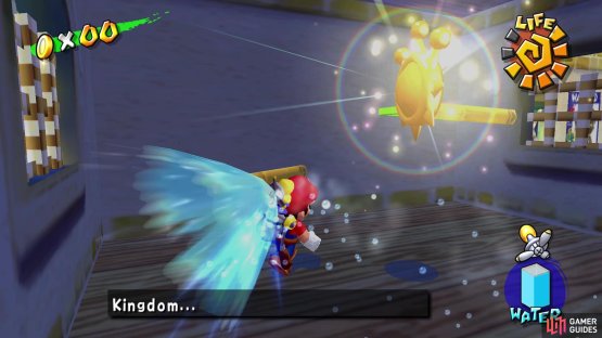 Blast through it with the Turbo Nozzle to find the Shine